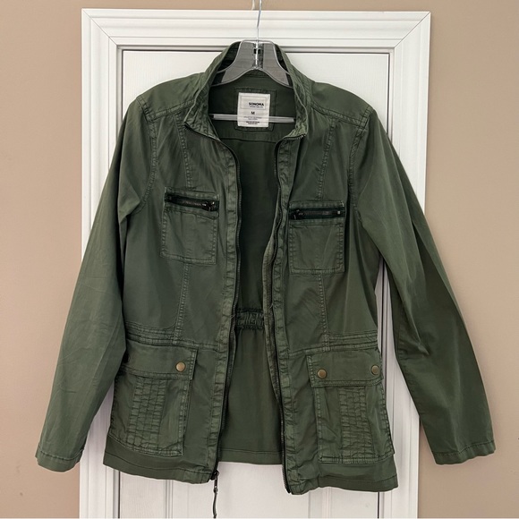 Sonoma Jackets & Blazers - Sonoma Army Olive Green Utility Jacket Size M